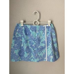 Vintage Lilly Pulitzer Blue Safari Print Skort